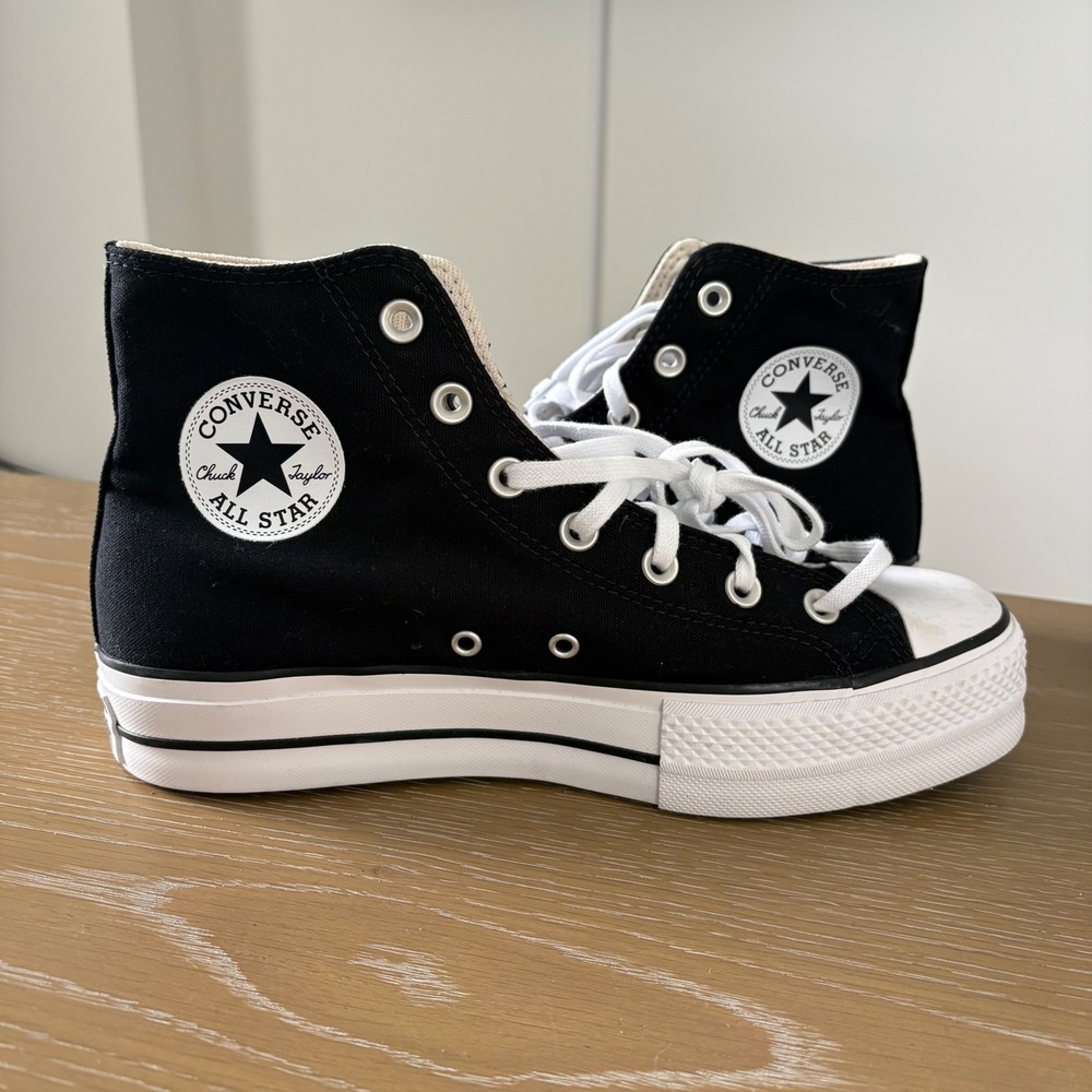 Converse Chuck Taylor All Star Lift Platform High Top Sneakers Womens Size 10 - Picture 4 of 10
